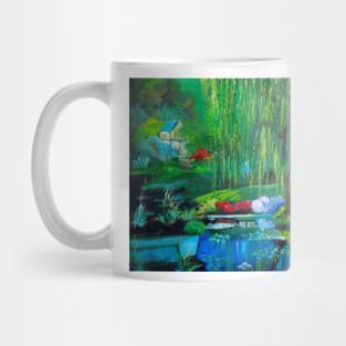 Hidden Home on Monet's Pond Mug